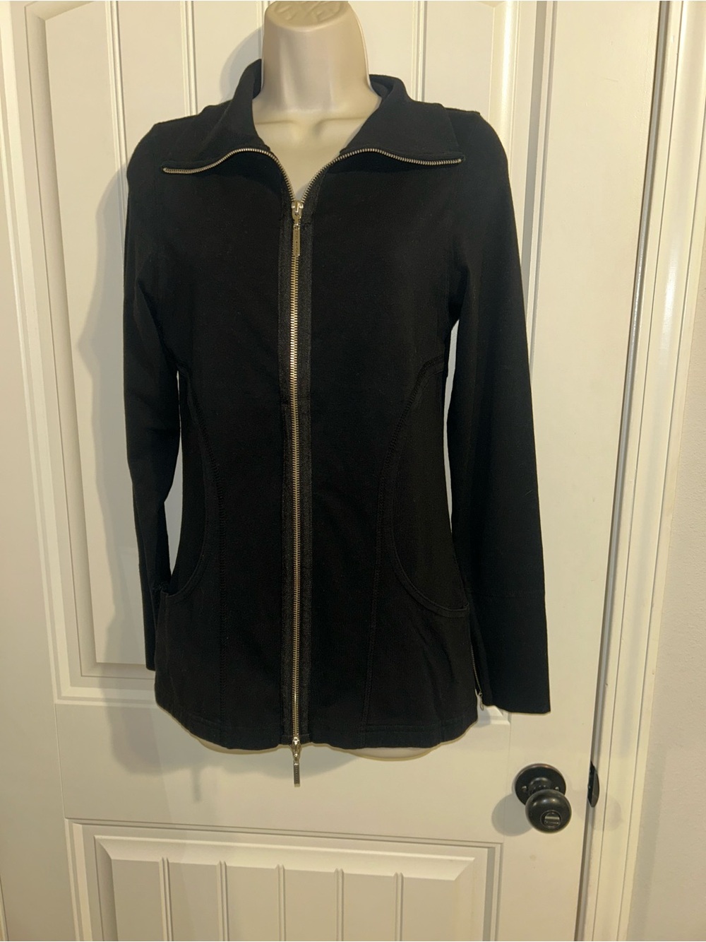 NEW Hard Tail Black Zip-Up Utility Jacket Sz M